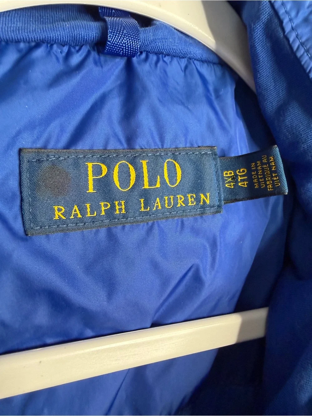 Polo Ralph Lauren Retford Packable Hooded Windbreaker Royal Blue Men’s 4X
